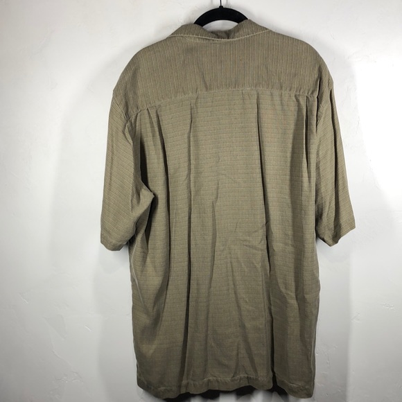 Tommy Bahama 100% silk leaf print shirt large - Picture 5 of 9